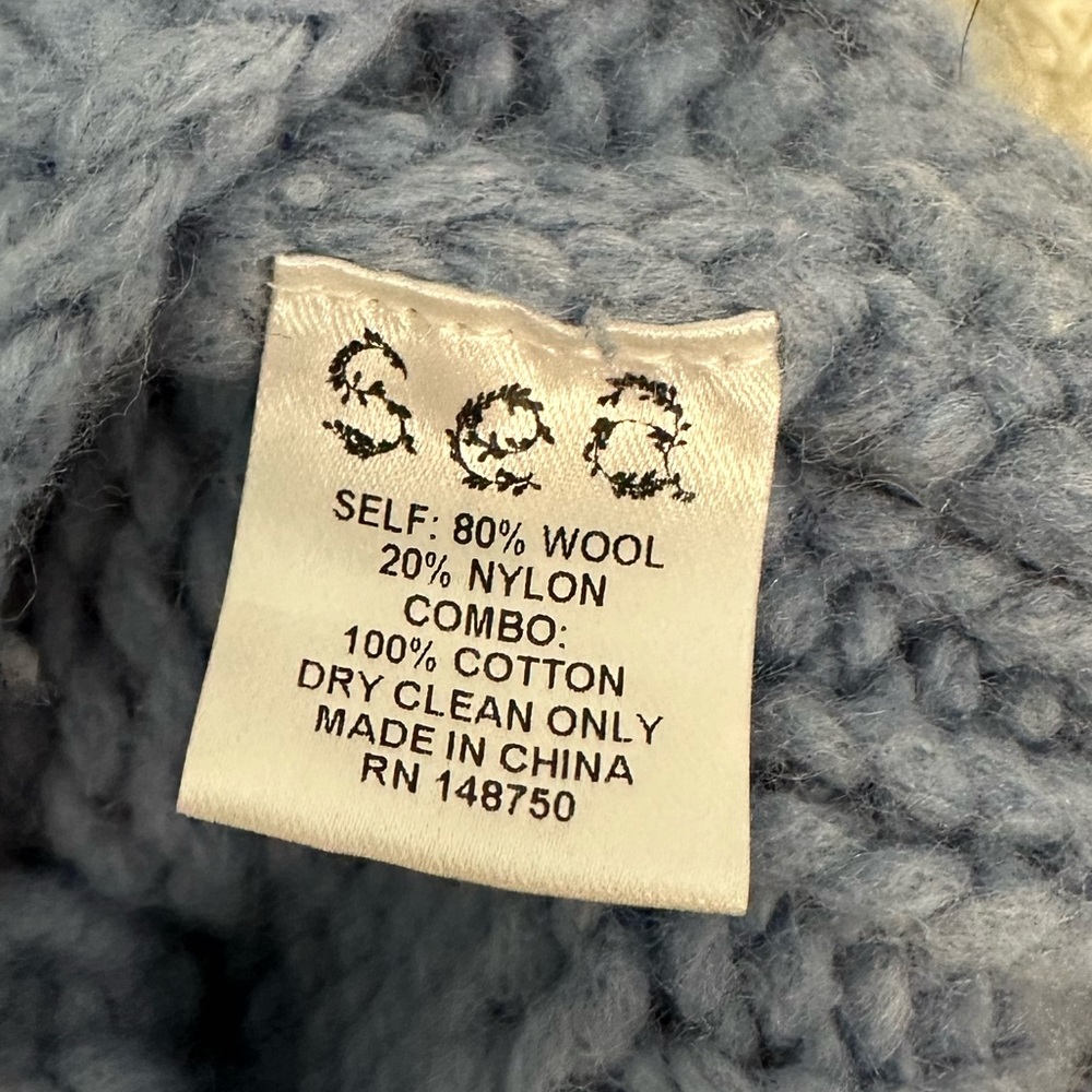 Sea New York Blue and White Sweater - Picture 3 of 6